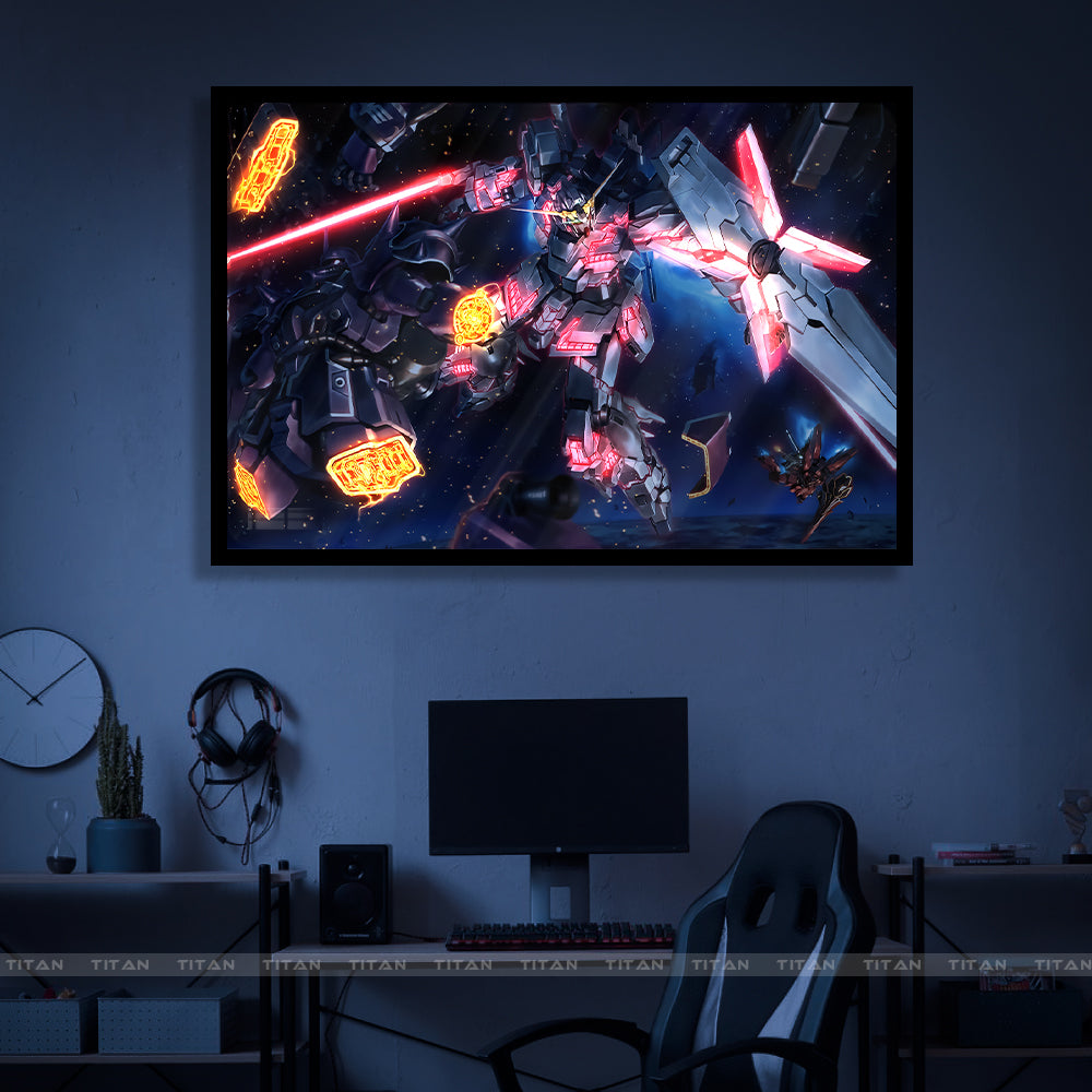 Tranh Decor Treo Tường Led Điểm Gundam LTG.GD0010