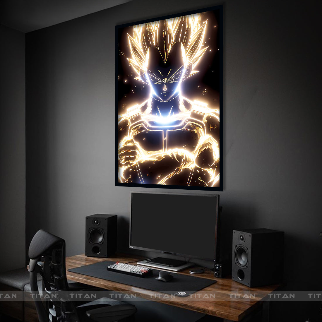 TRANH ANIME TREO TƯỜNG ĐƠN DRAGON BALL NEON DRB0079