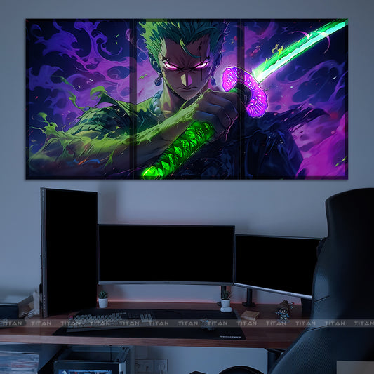 Tranh Anime Treo Tường Led Điểm Ghép 3 One Piece 3LD.OP0001