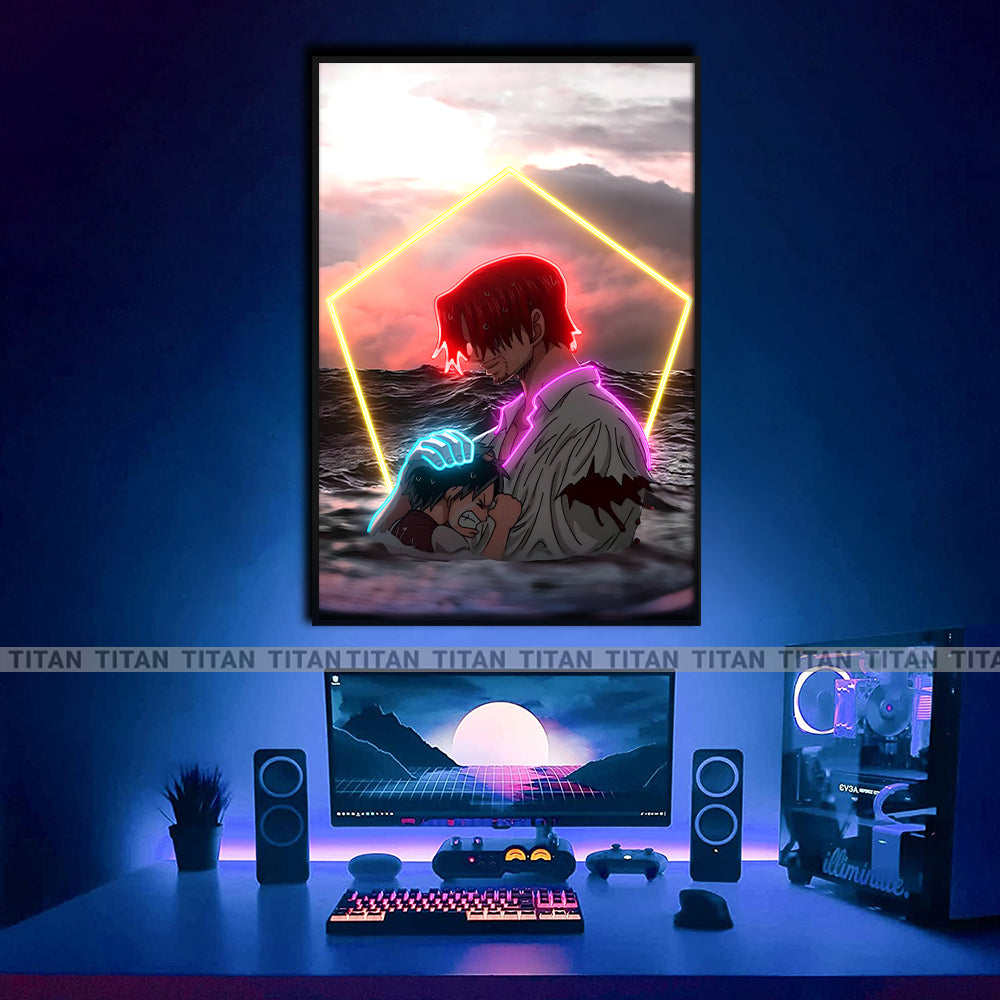 TRANH ANIME TREO TƯỜNG ĐƠN ONE PIECE NEON OP0058
