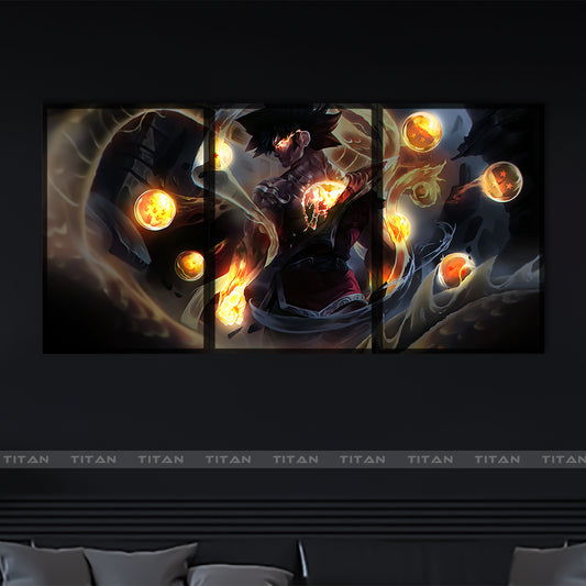 Tranh Anime Treo Tường Led Điểm Ghép 3 Dragon Ball 3LD.DRB0001
