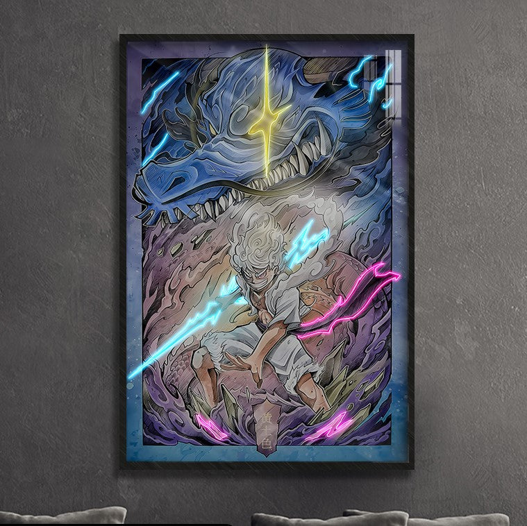 TRANH ANIME TREO TƯỜNG ĐƠN ONE PIECE NEON OP0068