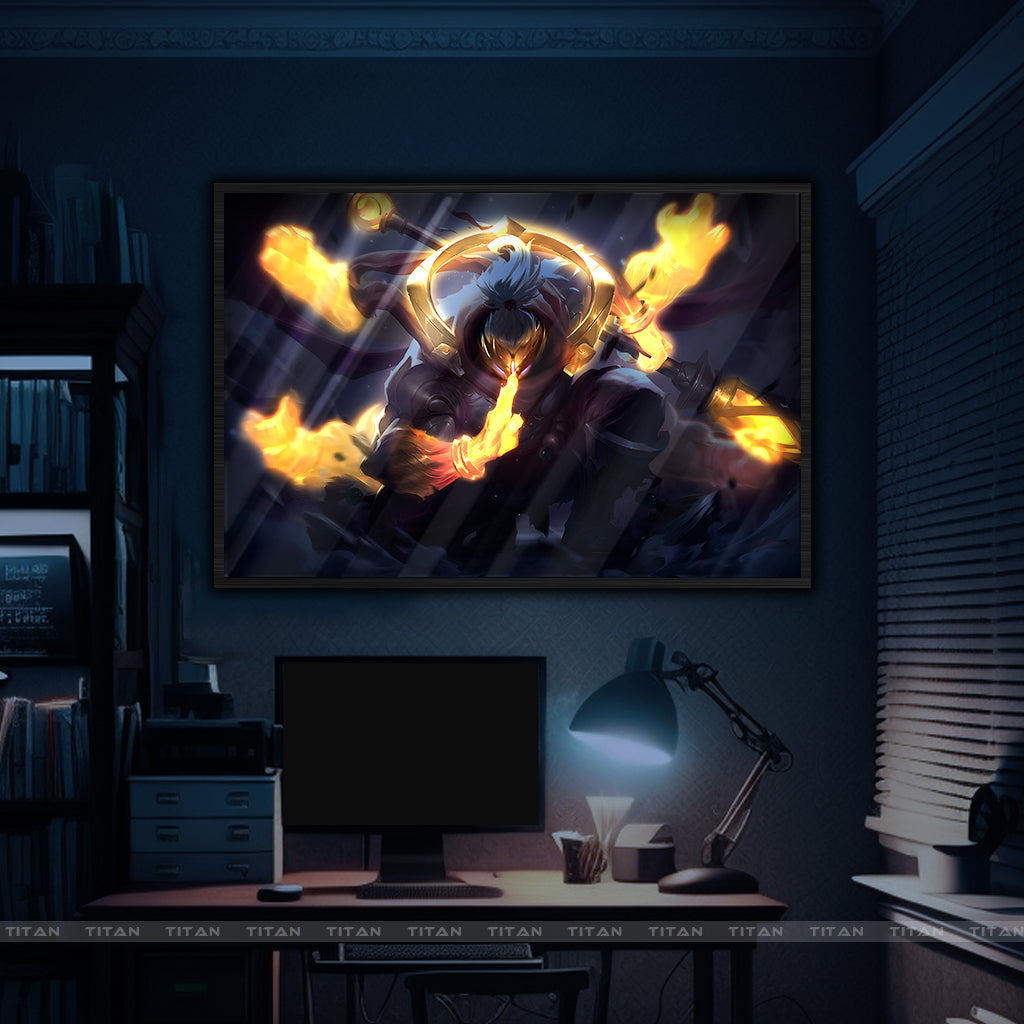 Tranh Decor Treo Tường Led Điểm League of Legends LTG.LOL0020