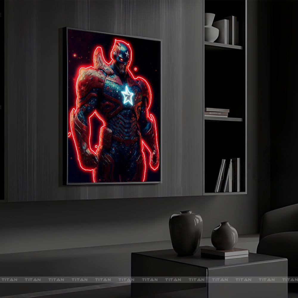 TRANH DECOR TREO TƯỜNG ĐƠN MARVEL NEON M0021
