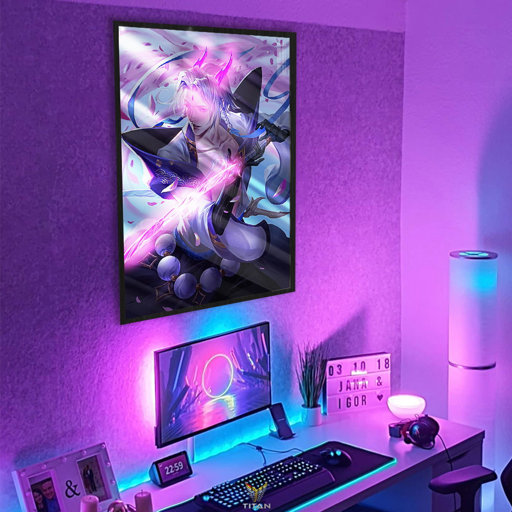 Tranh Decor Treo Tường Led Điểm League of Legends LTG.LOL0010