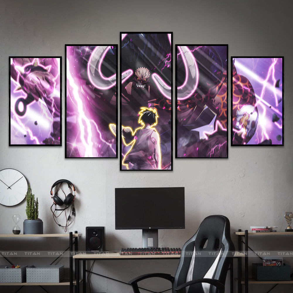 TRANH ANIME TRÁNG GƯƠNG DÁN TƯỜNG GHÉP 5 ONE PIECE 5F.OP0025