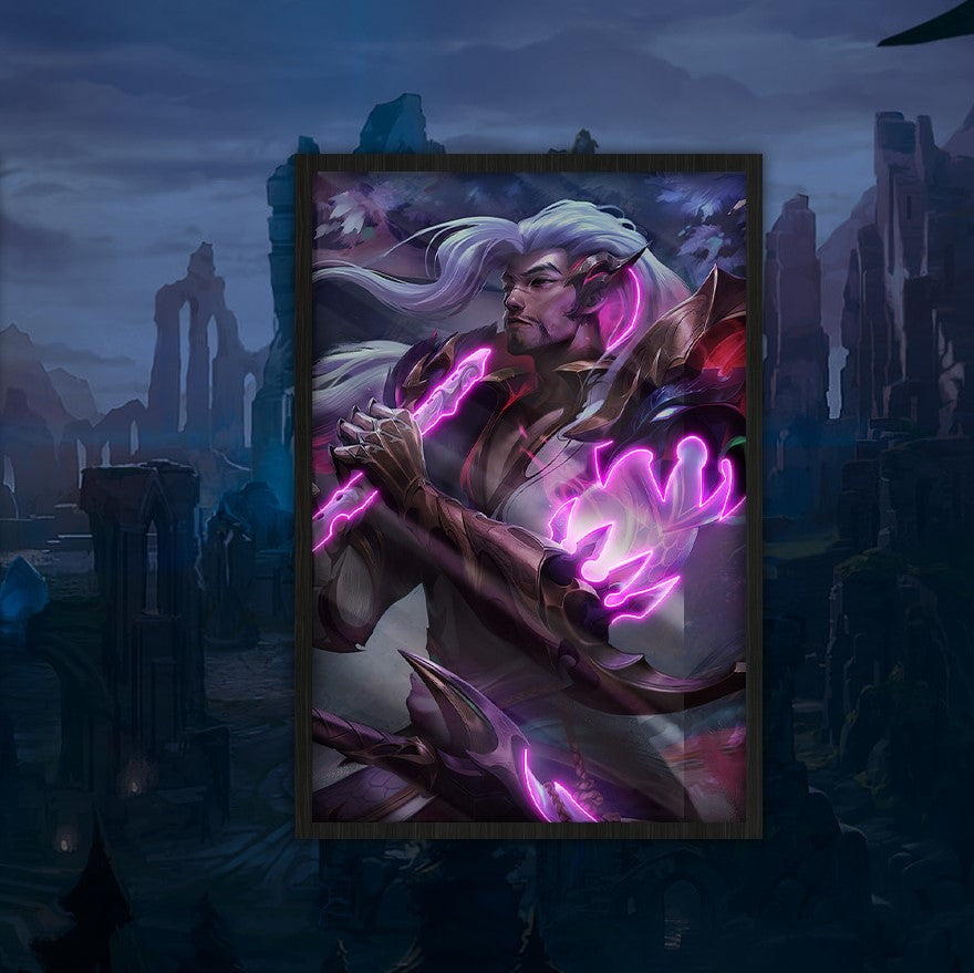 TRANH DECOR TREO TƯỜNG ĐƠN LEAGUE OF LEGENDS NEON LOL0017