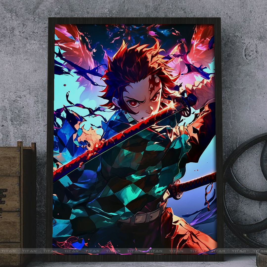 TRANH ANIME TREO TƯỜNG ĐƠN KIMETSU NO YAIBA KNY0011