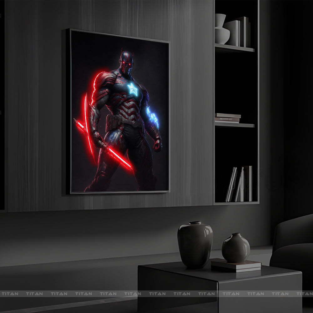 TRANH DECOR TREO TƯỜNG ĐƠN MARVEL NEON M0022