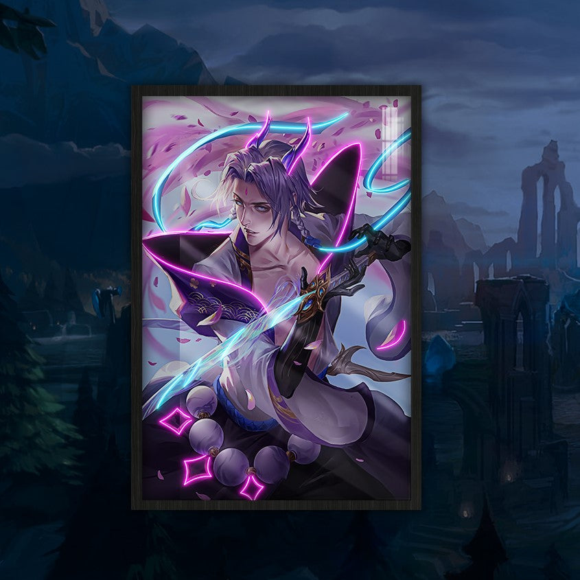 TRANH DECOR TREO TƯỜNG ĐƠN LEAGUE OF LEGENDS NEON LOL0018