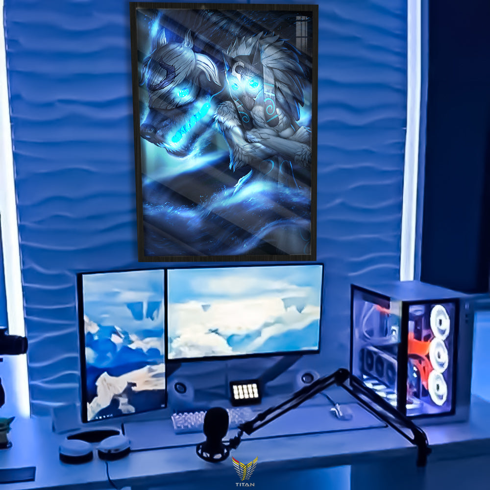 Tranh Decor Treo Tường Led Điểm League of Legends LTG.LOL0013