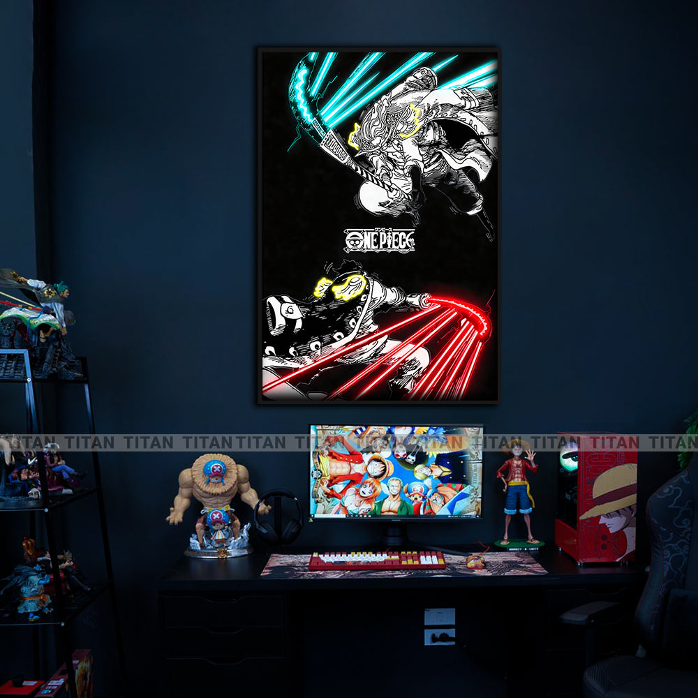 TRANH ANIME TREO TƯỜNG ĐƠN ONE PIECE NEON OP0063