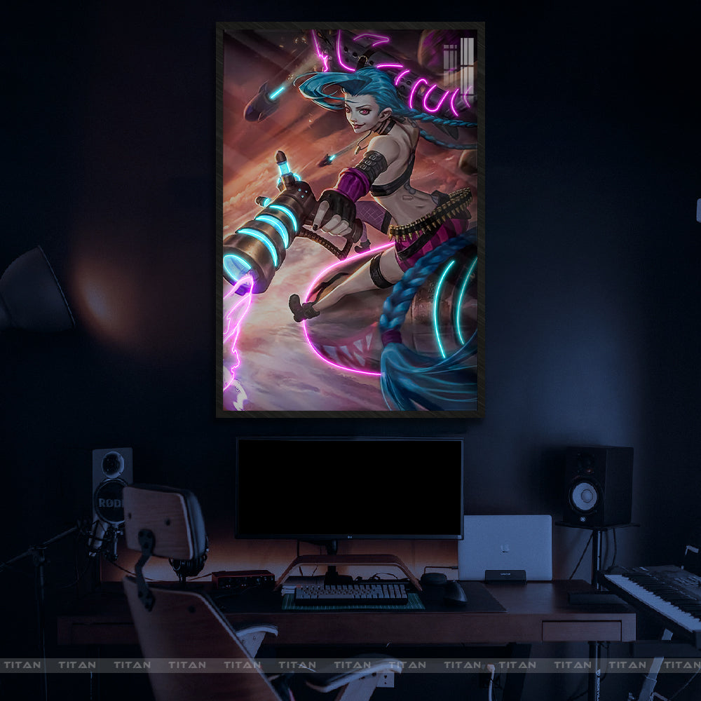 TRANH DECOR TREO TƯỜNG ĐƠN LEAGUE OF LEGENDS NEON LOL0021