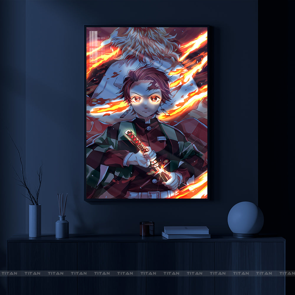 Tranh Anime Treo Tường Led Điểm Kimetsu No Yaiba LTG.KNY0028