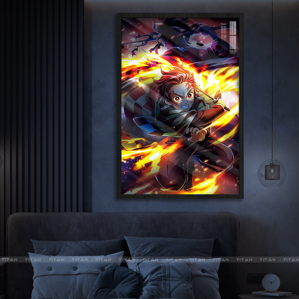 Tranh Anime Treo Tường Led Điểm Kimetsu No Yaiba LTG.KNY0029