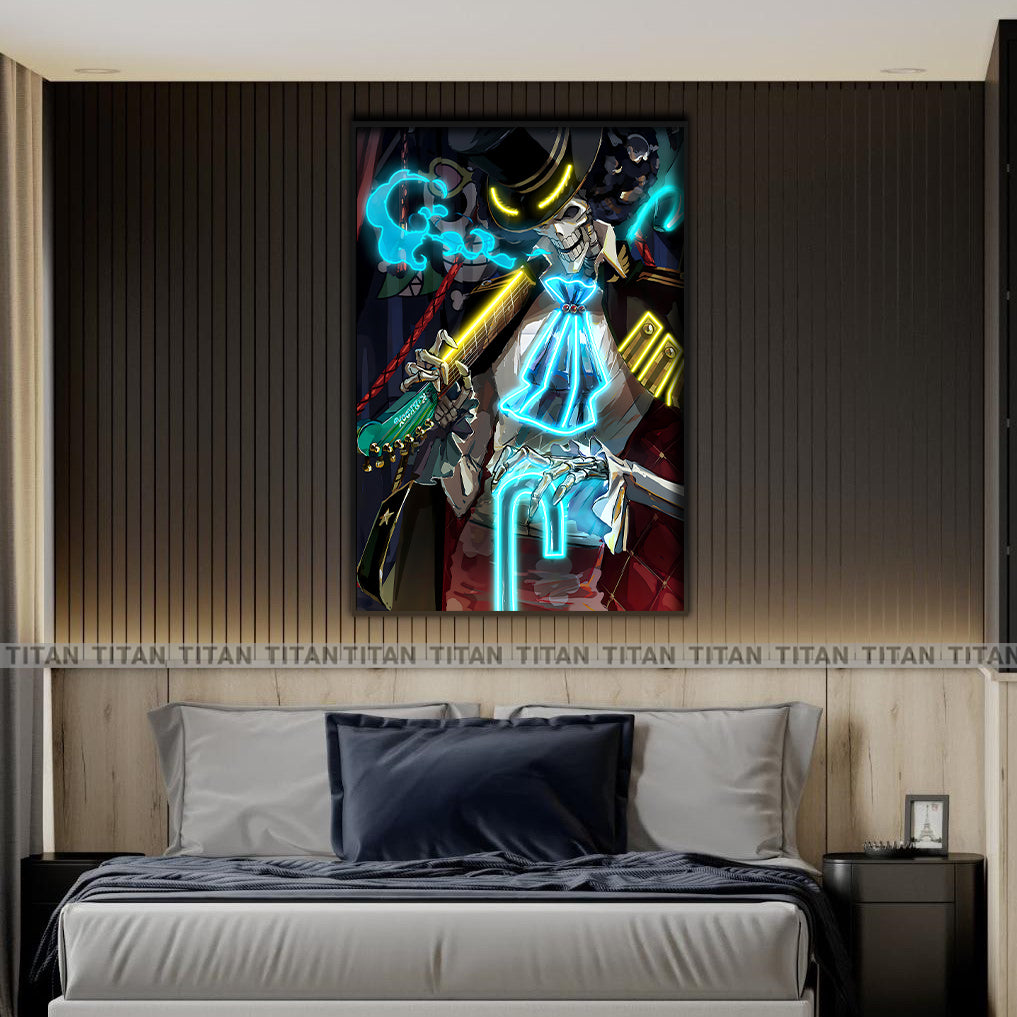 TRANH ANIME TREO TƯỜNG ĐƠN ONE PIECE NEON OP0066