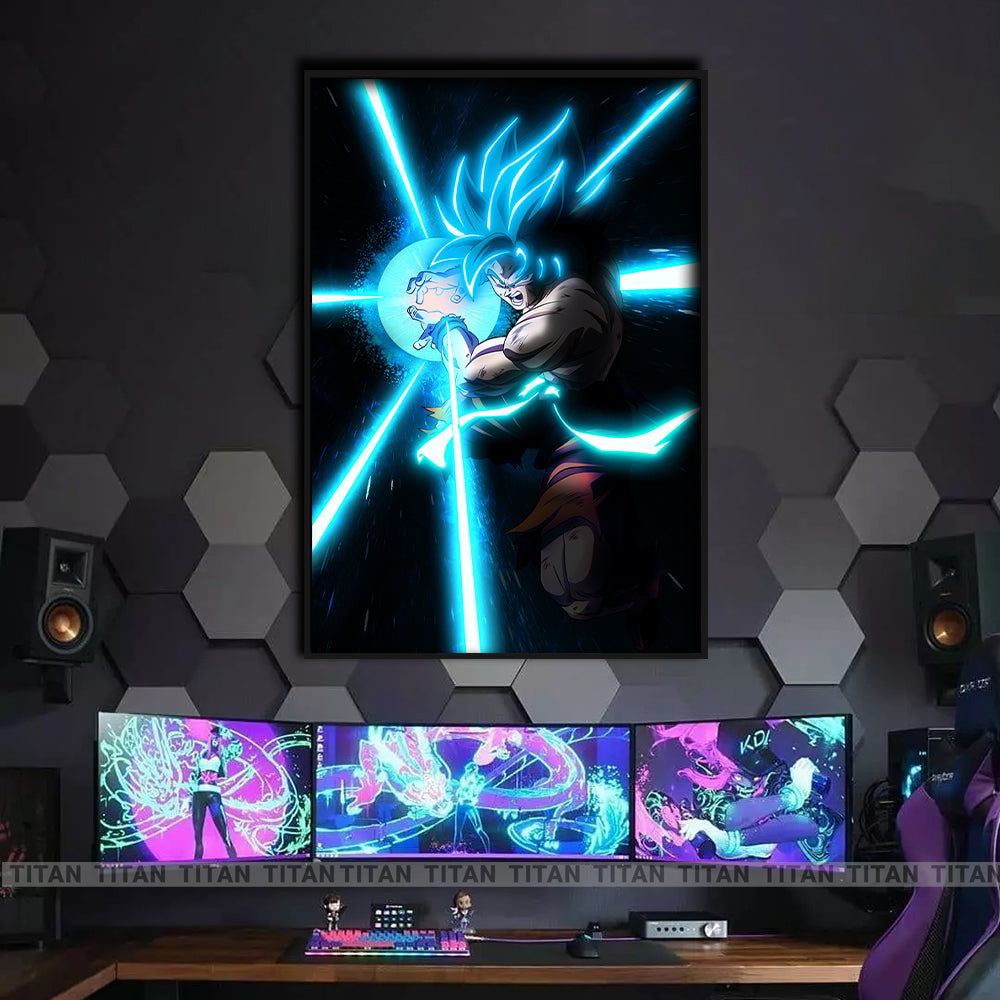 TRANH ANIME TREO TƯỜNG ĐƠN DRAGON BALL NEON DRB0110
