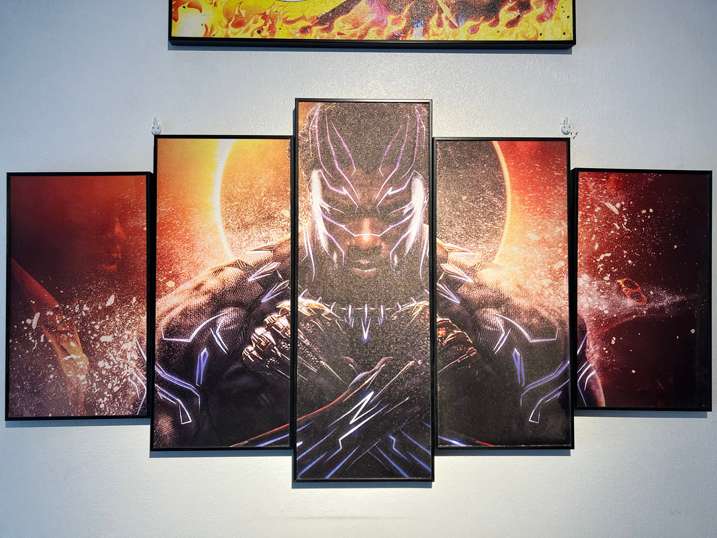 TRANH CANVAS TREO TƯỜNG GHÉP 5 BLACK PANTHER SIZE 1
