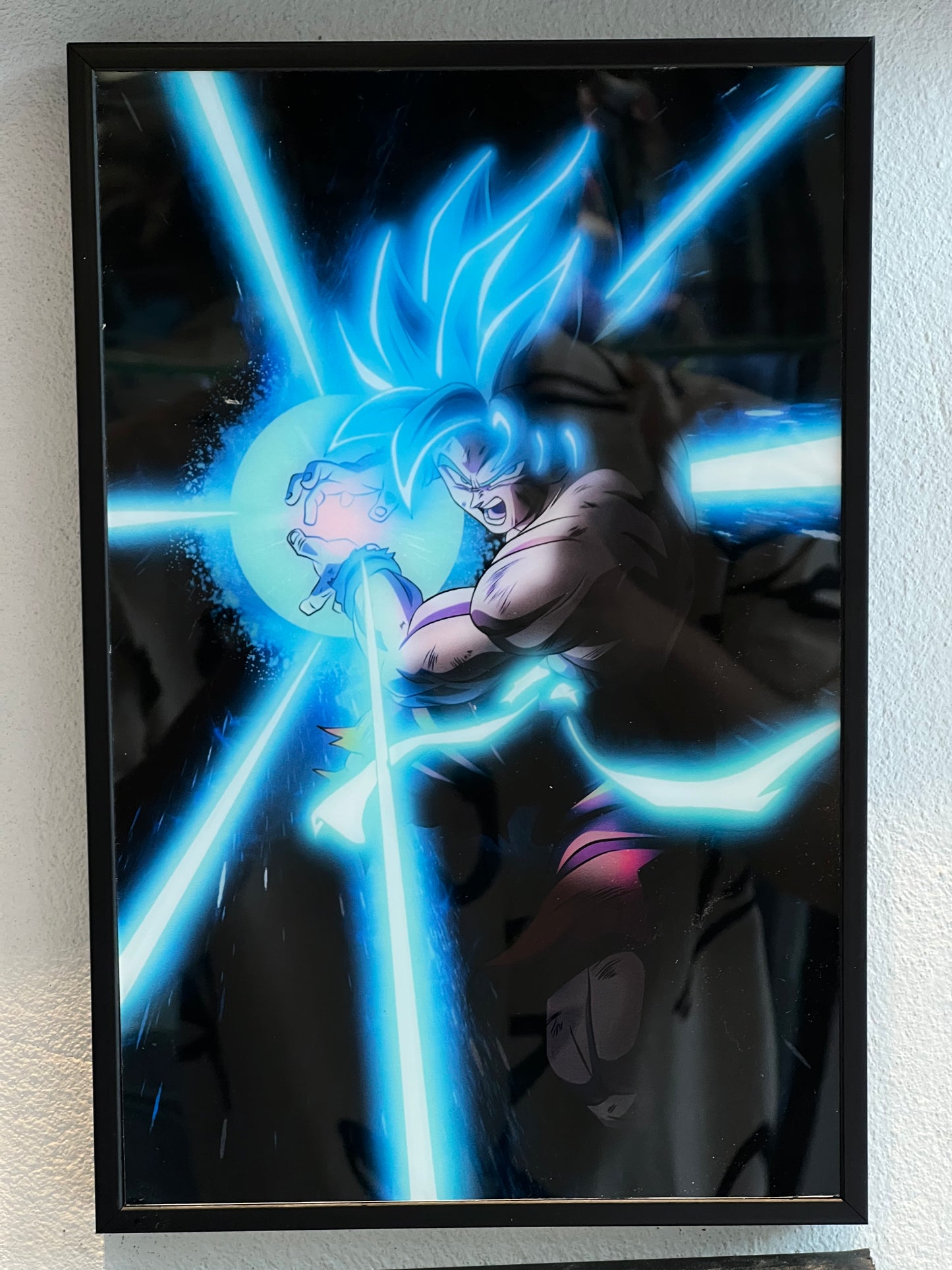 TRANH TRÁNG GƯƠNG TREO TƯỜNG ĐƠN ANIME DRAGON BALL GOKU NEON 20X30CM