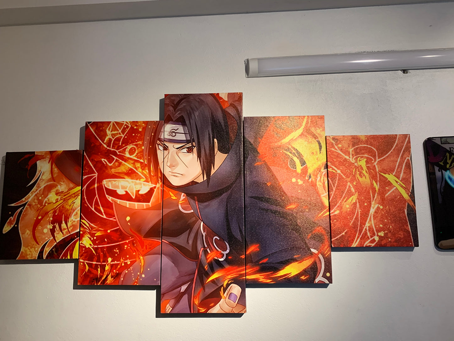 TRANH CANVAS TREO TƯỜNG GHÉP 5 ANIME NARUTO SIZE 2