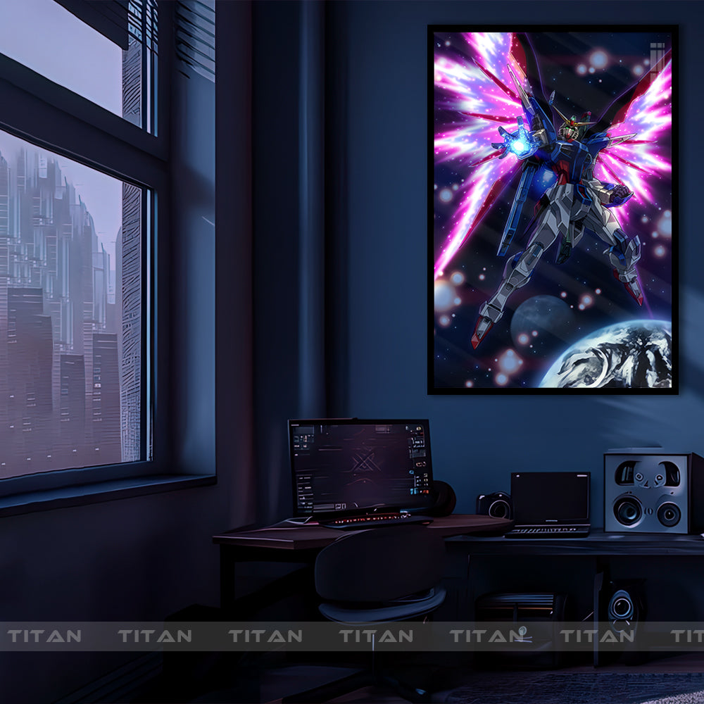 Tranh Decor Treo Tường Led Điểm Gundam LTG.GD0013