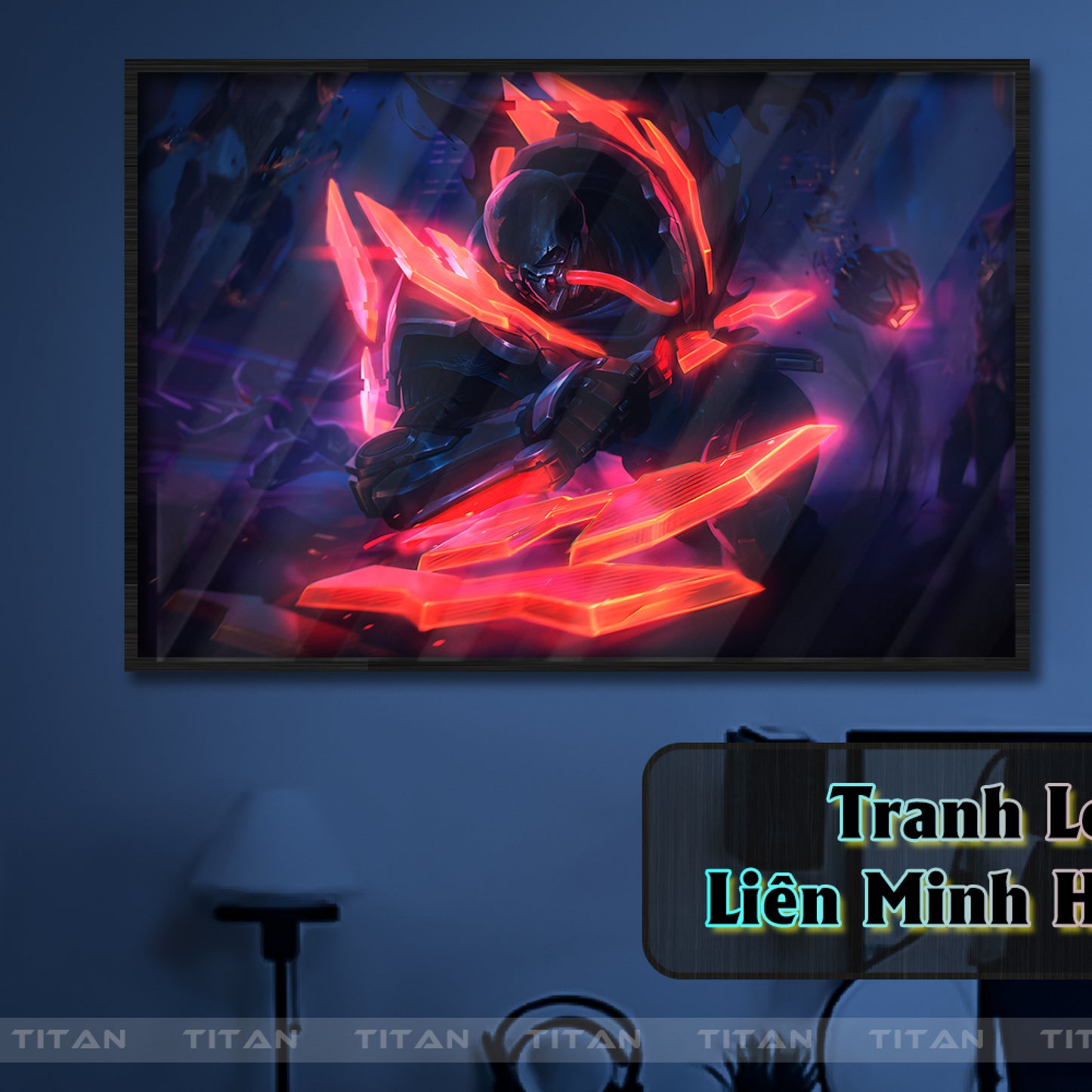 Tranh Decor Treo Tường Led Điểm League of Legends LTG.LOL0028