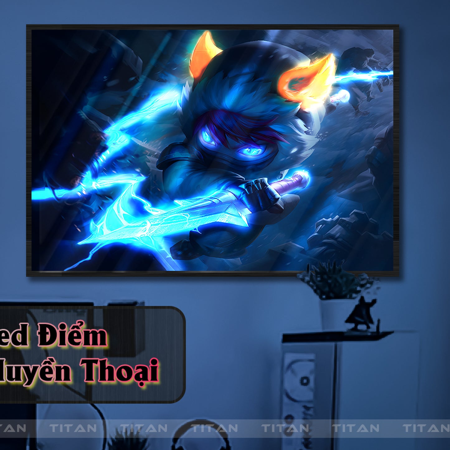 Tranh Decor Treo Tường Led Điểm League of Legends LTG.LOL0027