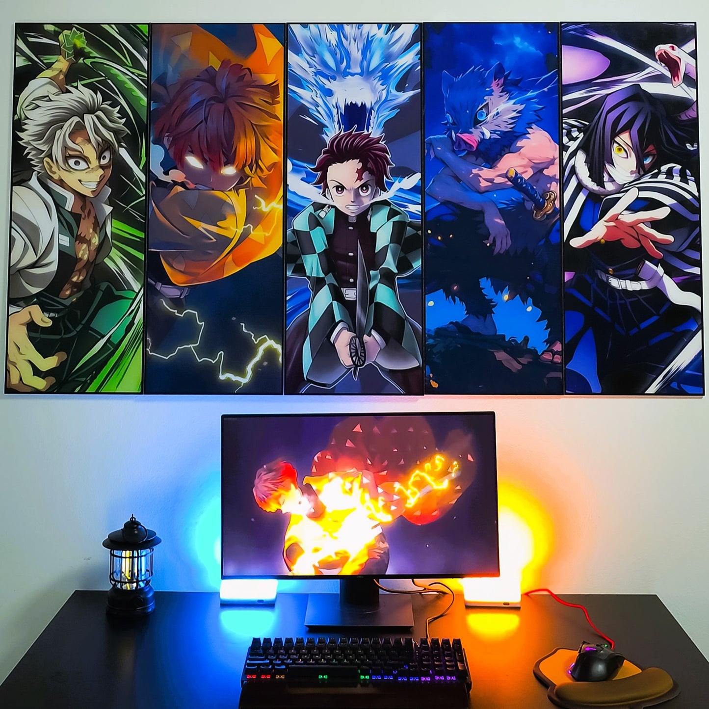 TRANH ANIME DÁN TƯỜNG BỘ 5 KIMETSU NO YAIBA 5F.KNY0001