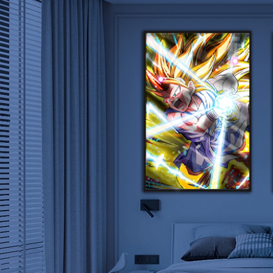 Tranh Anime Treo Tường Led Điểm Dragon Ball LTG.DRB0021