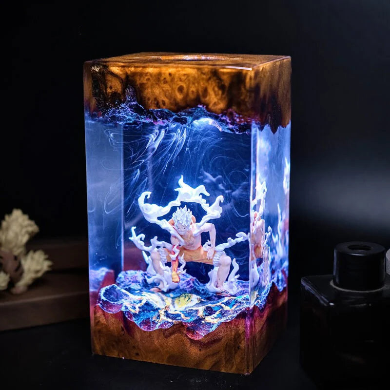 Đèn Trang Trí Resin Led Anime One Piece Luffy