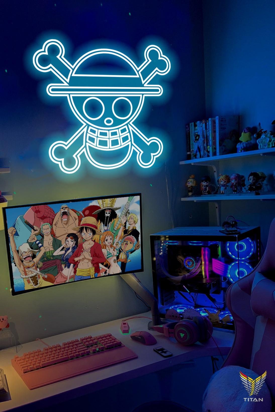 TRANH ANIME LED NEON UỐN DÂY ONE PIECE LNE.0007