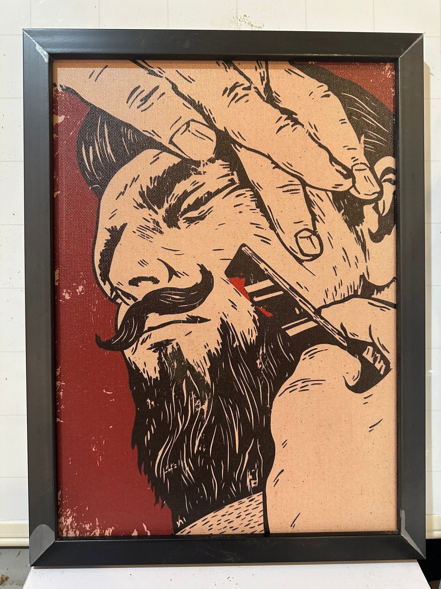 TRANH CANVAS TREO TƯỜNG ĐƠN BARBER VINTAGE 4 30X40 CM
