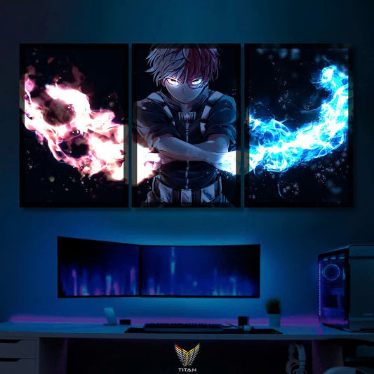 Tranh Anime Treo Tường Led Điểm Ghép 3 Jujutsu Kaisen 3LD.JK0003