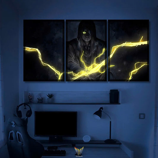 Tranh Anime Treo Tường Led Điểm Ghép 3 Jujutsu Kaisen 3LD.JK0004