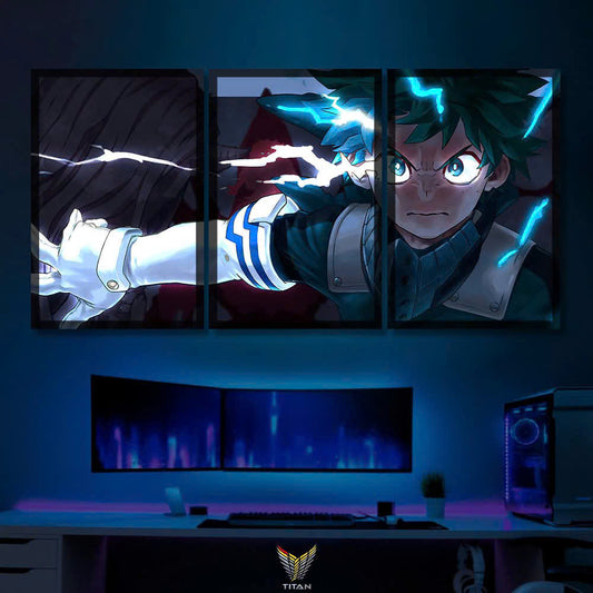 Tranh Anime Treo Tường Led Điểm Ghép 3 Jujutsu Kaisen 3LD.JK0009