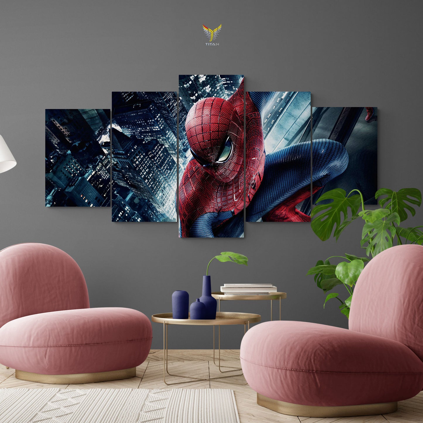 TRANH DECOR TREO TƯỜNG GHÉP 5 MARVEL 5M0011