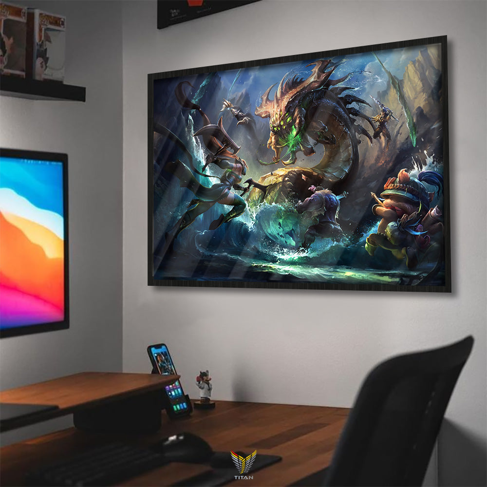 TRANH DECOR TREO TƯỜNG ĐƠN LEAGUE OF LEGENDS LOL0011