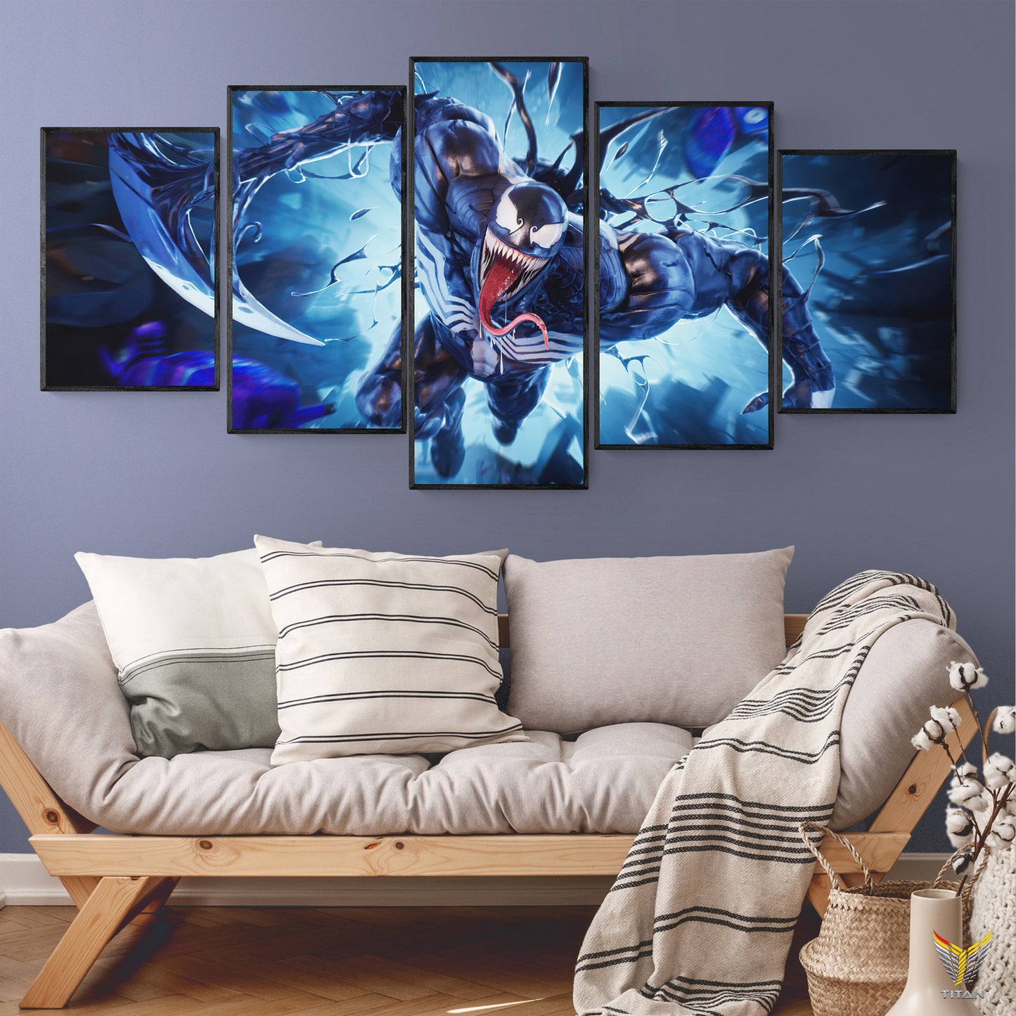 TRANH DECOR TREO TƯỜNG GHÉP 5 MARVEL 5M0018