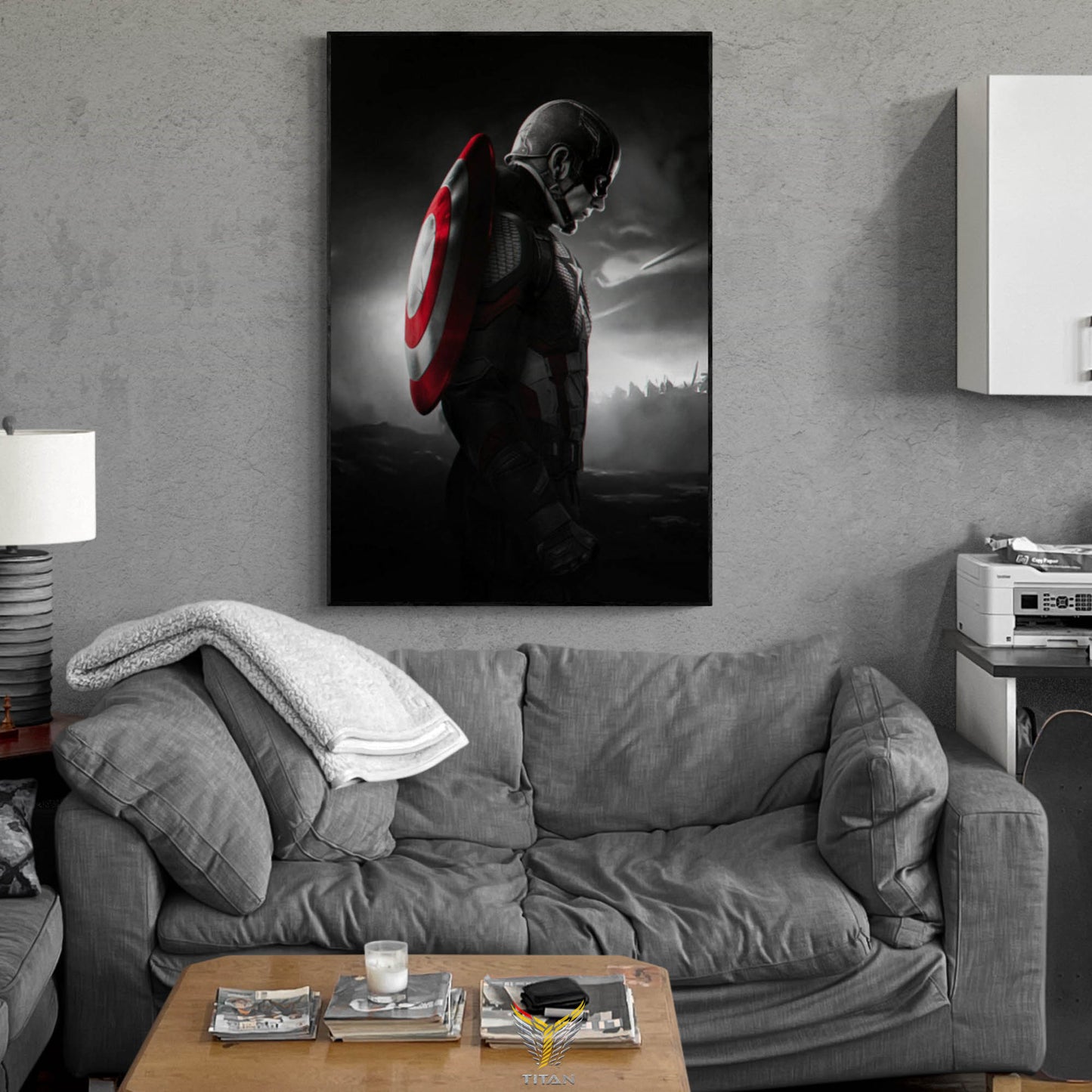 TRANH DECOR TREO TƯỜNG ĐƠN MARVEL DARK STYLE M0011