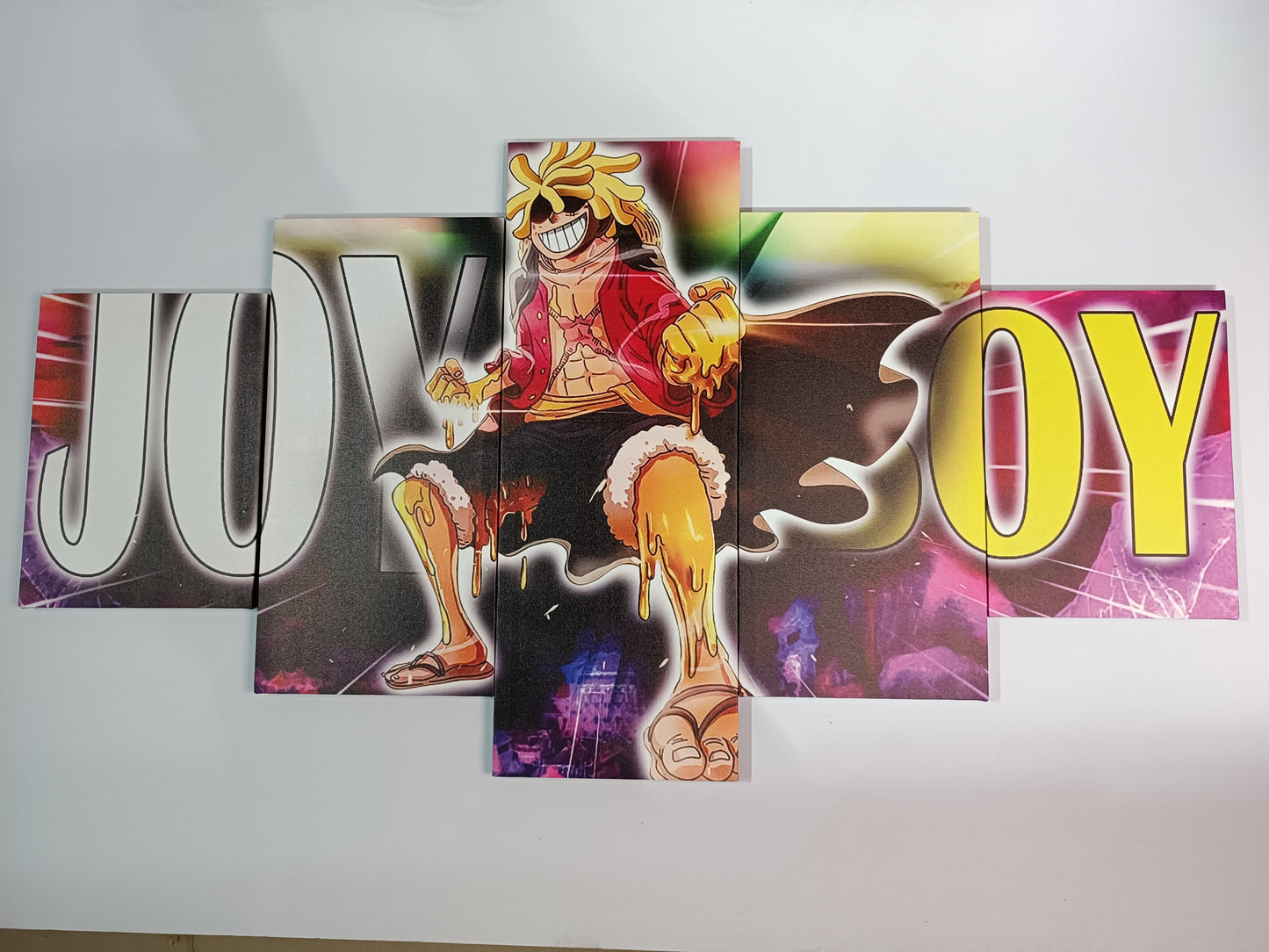 TRANH CANVAS TREO TƯỜNG GHÉP 5 LUFFY JOY SIZE 2