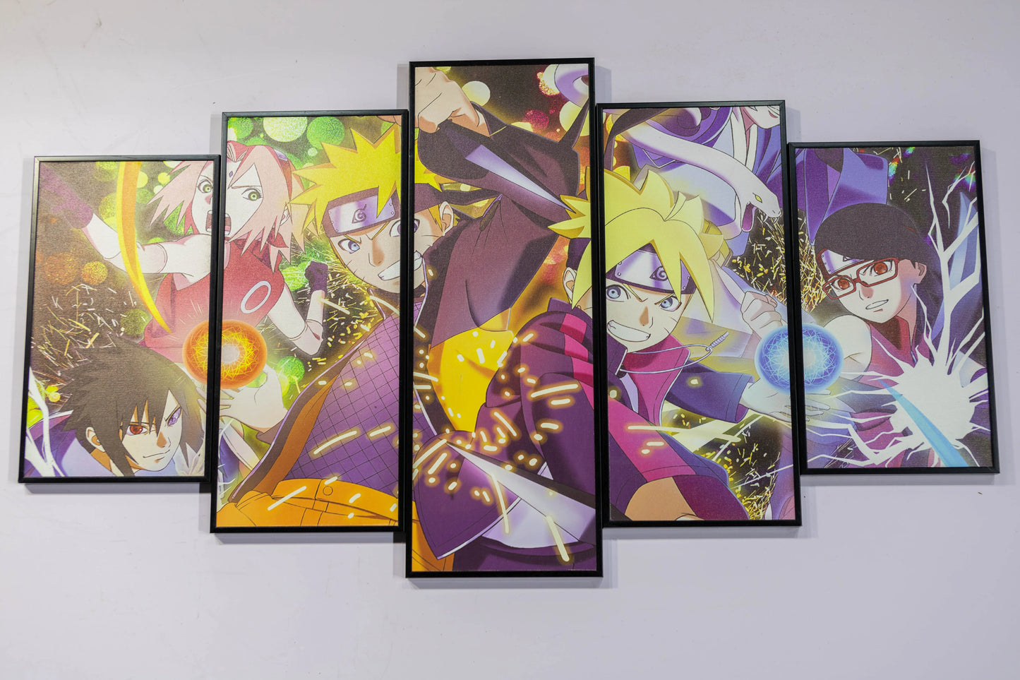 TRANH CANVAS TREO TƯỜNG GHÉP 5 NARUTO SIZE 1