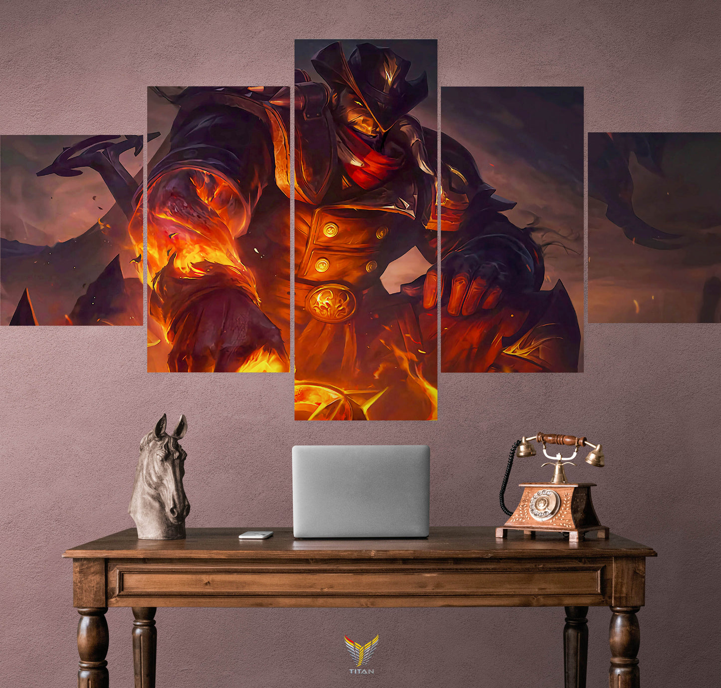 TRANH DECOR TREO TƯỜNG GHÉP 5 LEAGUE OF LEGENDS 5LOL0007