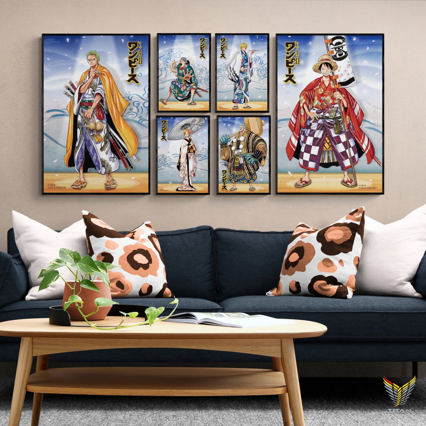TRANH ANIME TREO TƯỜNG THEO BỘ ONE PIECE 6OP0001