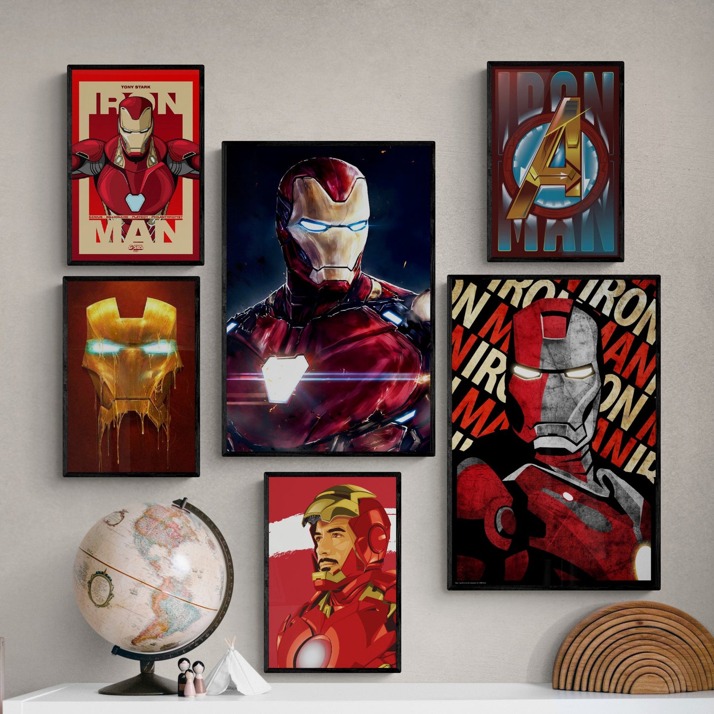 TRANH DECOR TREO TƯỜNG THEO BỘ MARVEL 6M0001