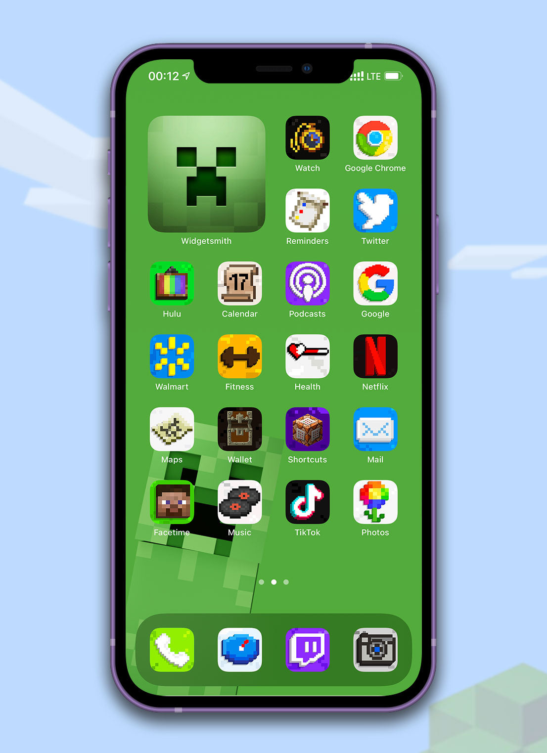 PHONE THEME MINECRAFT