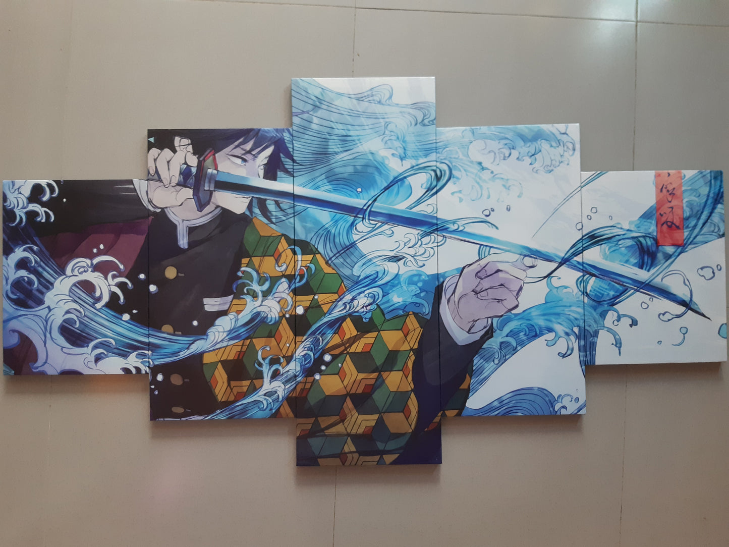 TRANH CANVAS TREO TƯỜNG GHÉP 5 KIMETSU NO YAIBA SIZE 2