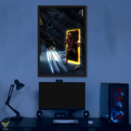 Tranh Decor Treo Tường Led Điểm Marvel Deadpool & Wolverine LTG.MV0050