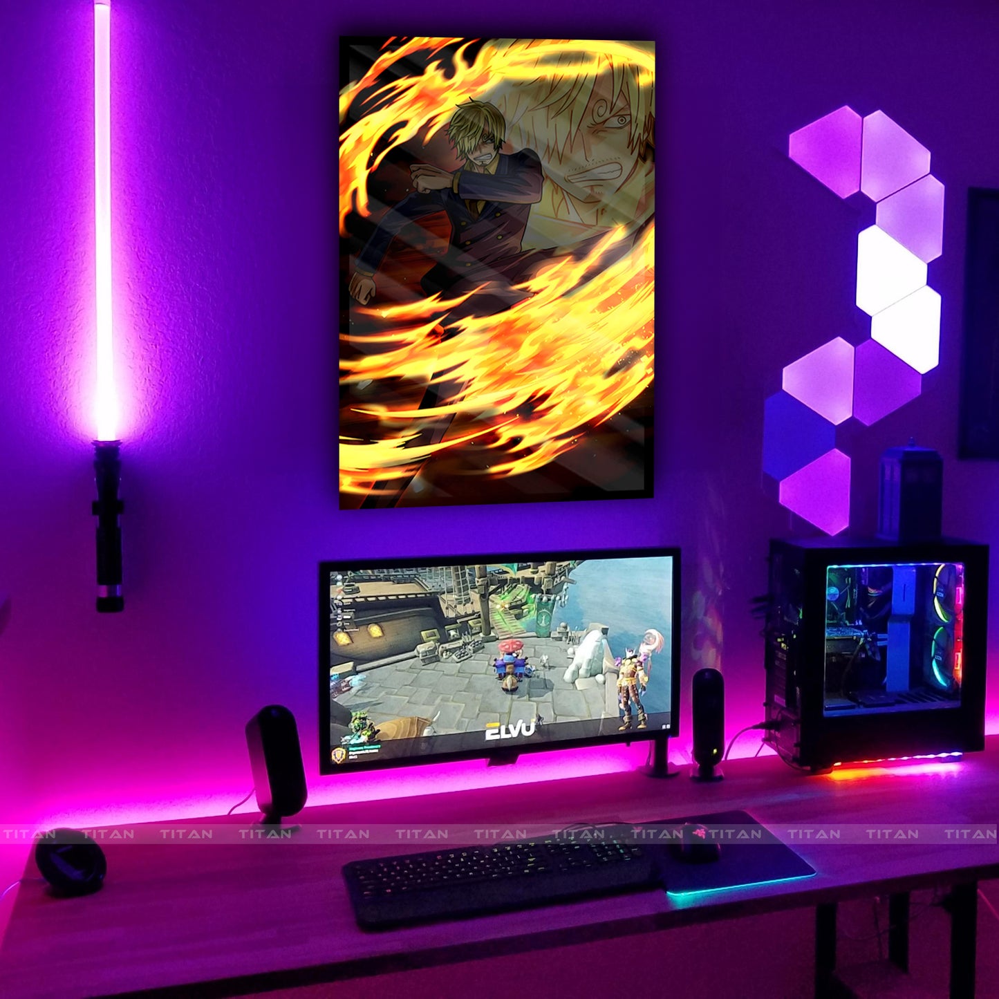 Tranh Anime Treo Tường Led Điểm One Piece LTG.OP0042