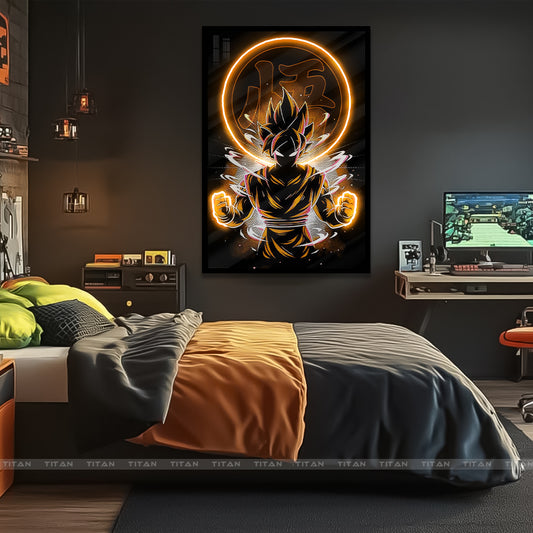 Tranh Anime Led Điểm 3D Tráng Gương Dragon Ball L3D.0009