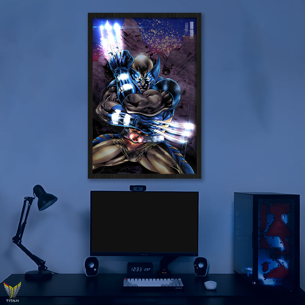 Tranh Decor Treo Tường Led Điểm Marvel Deadpool & Wolverine LTG.MV0055